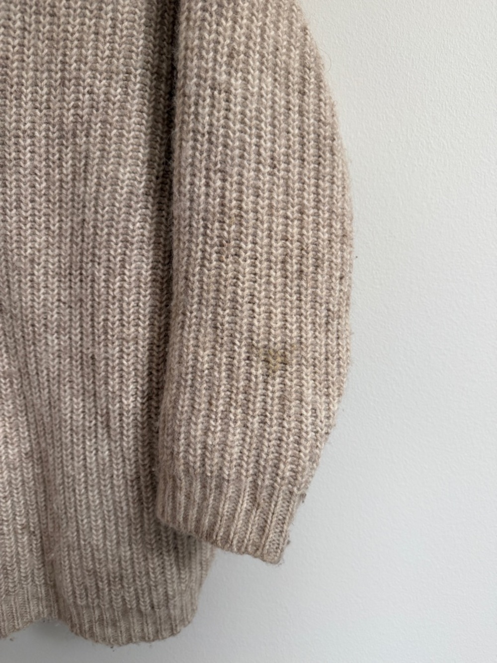 Hatch Maternity Jo Sweater Sz 0 Beige Cotton Alpaca - Picture 7 of 10